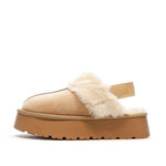 XTI Sabots fourrés à élastique  Femme Xti Microfiber. Coloris disponibles : Beige