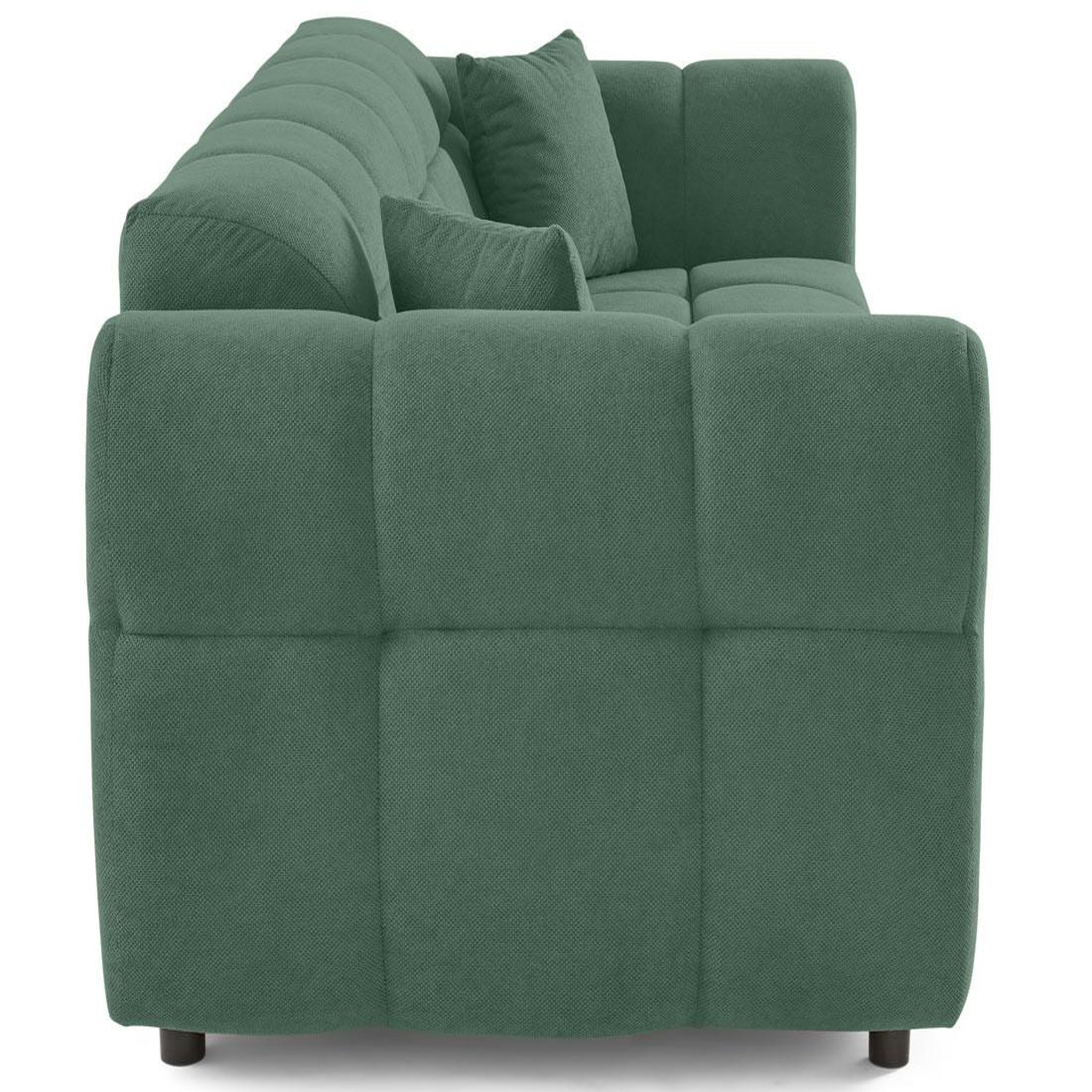 Voir la diapositive 5 : BEST MOBILIER Ray - canapé droit 3 places en tissu texturé