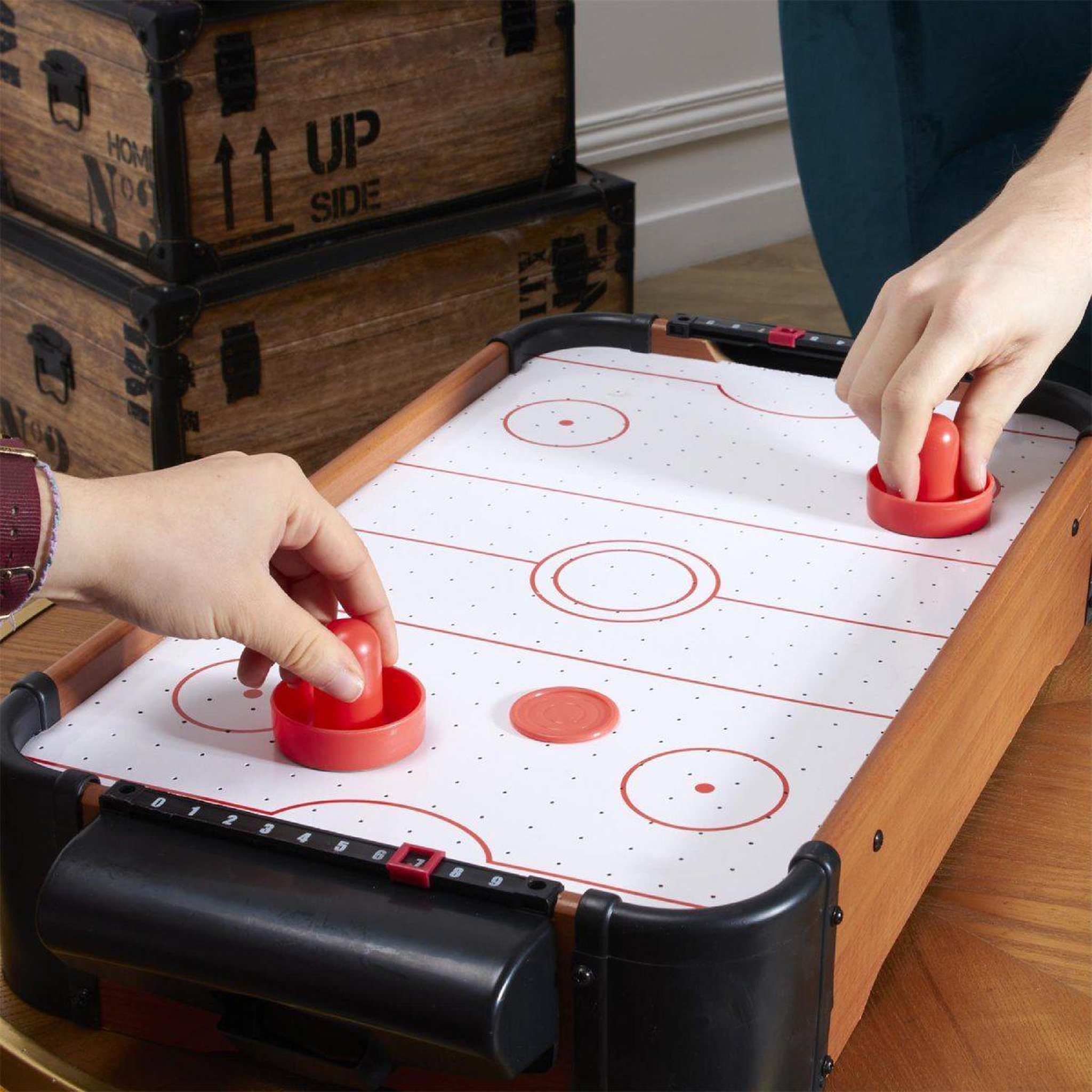 Voir la diapositive 5 : MISTER GADGET Jeu de Palet à Air Pulsé  Hockey  56cm Multicolore