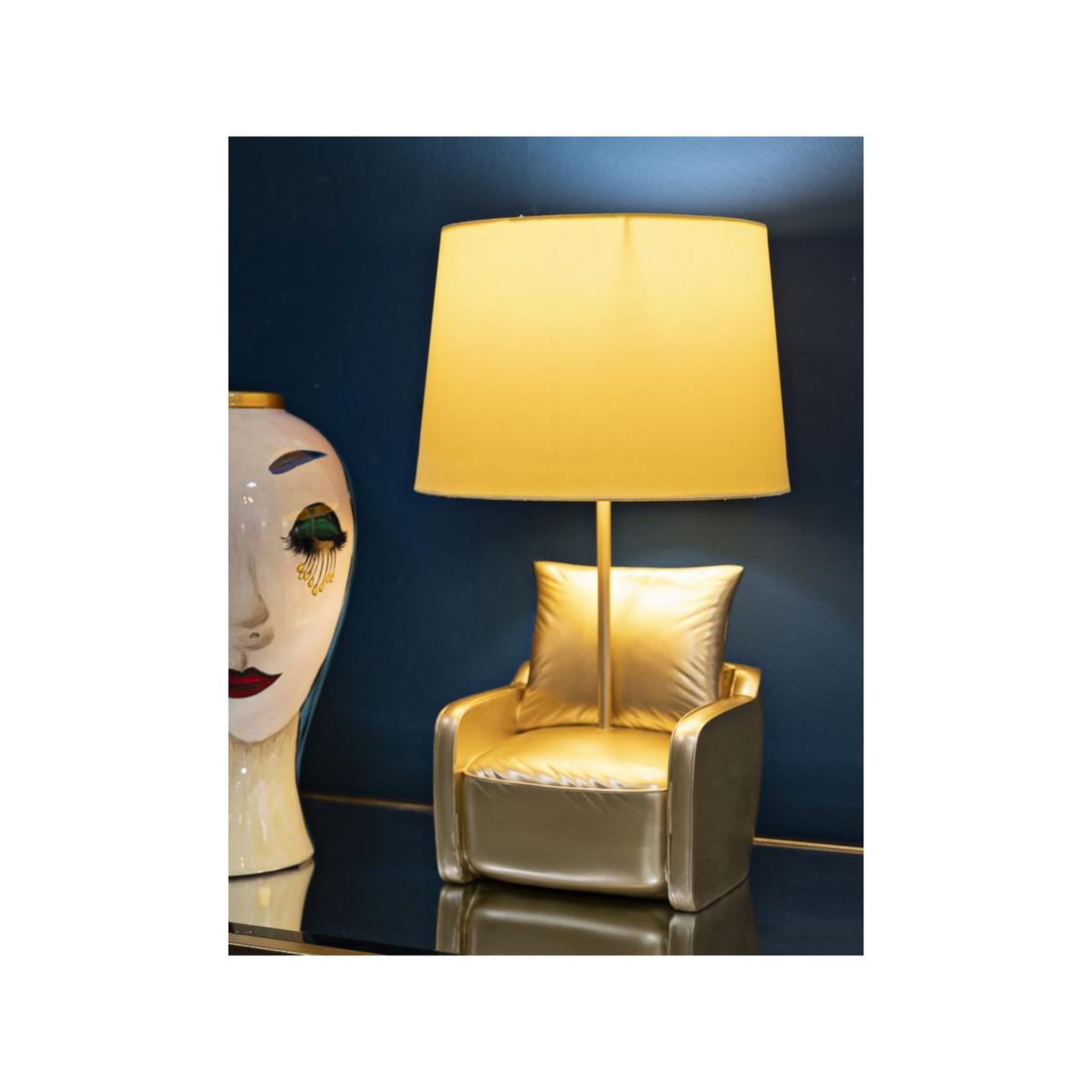 Voir la diapositive 6 : Paris Prix Lampe à poser déco  midcentury  46cm or