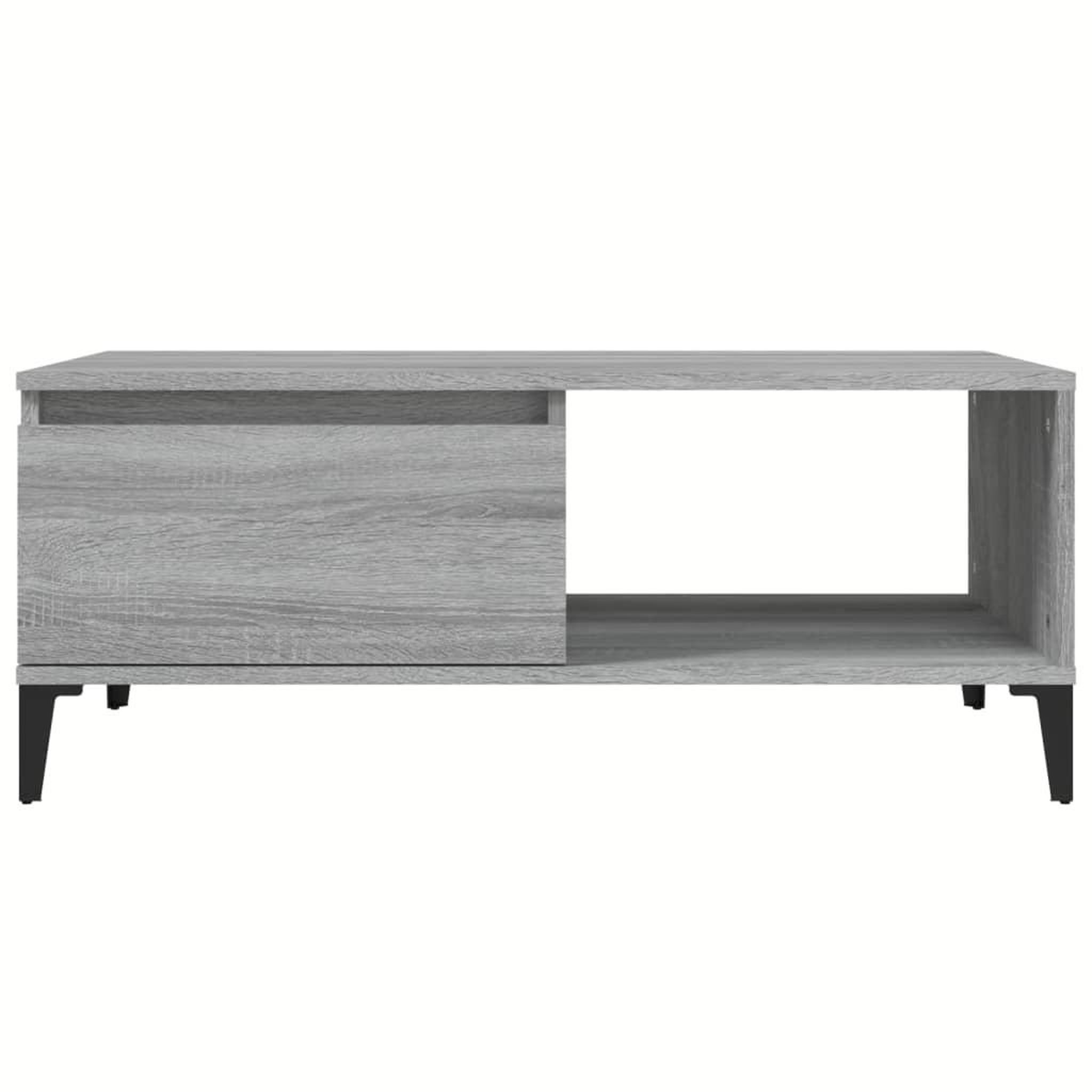 Voir la diapositive 5 : VIDAXL Table basse Sonoma gris 90x50x36,5 cm Bois d'ingenierie
