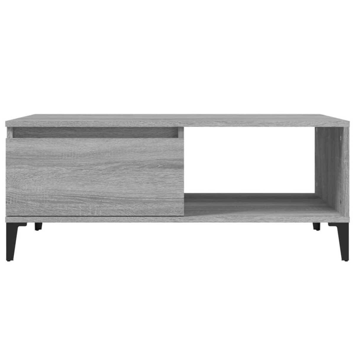 VIDAXL Table basse Sonoma gris 90x50x36,5 cm Bois d'ingenierie