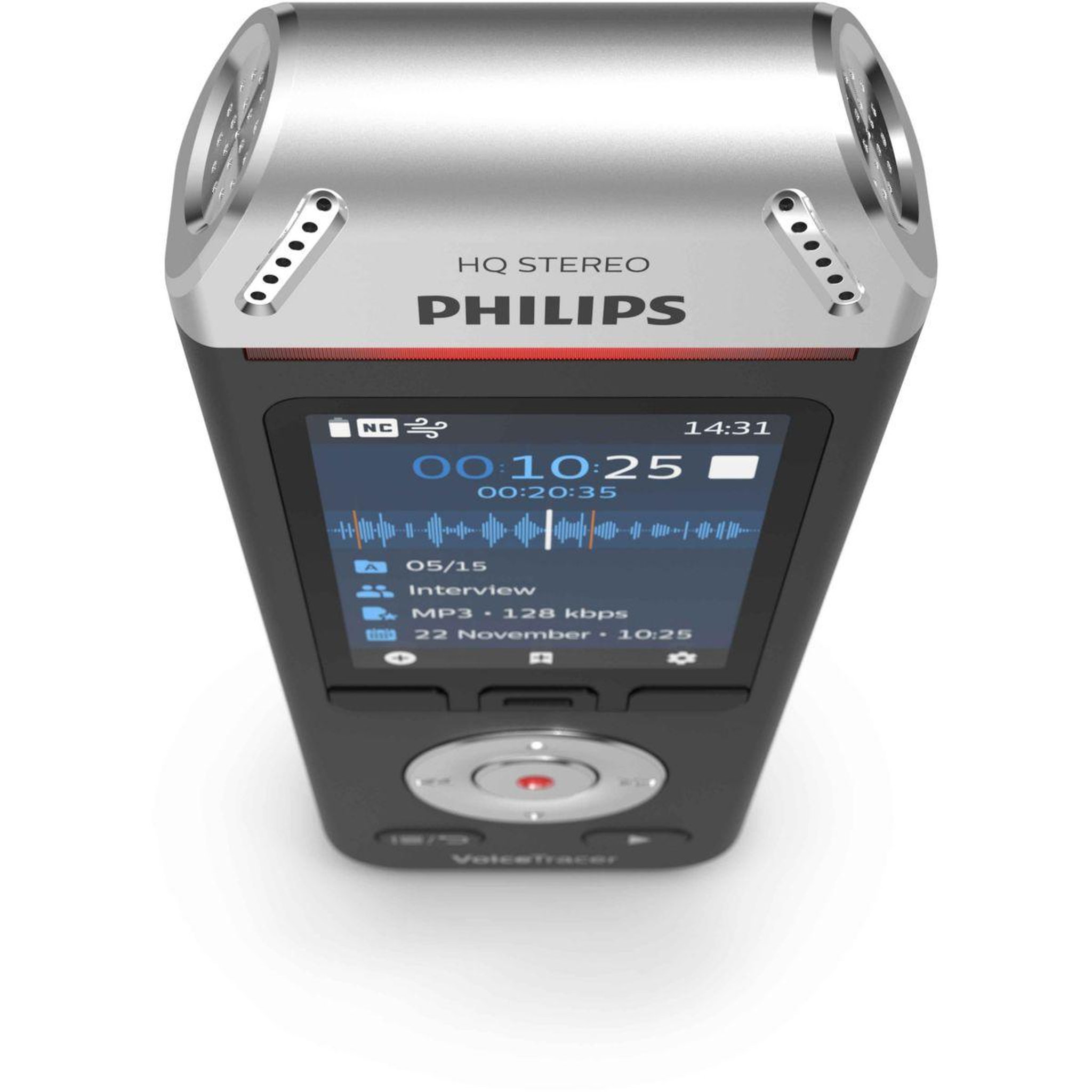 Voir la diapositive 4 : Philips Dictaphone Voice Tracer DVT2110