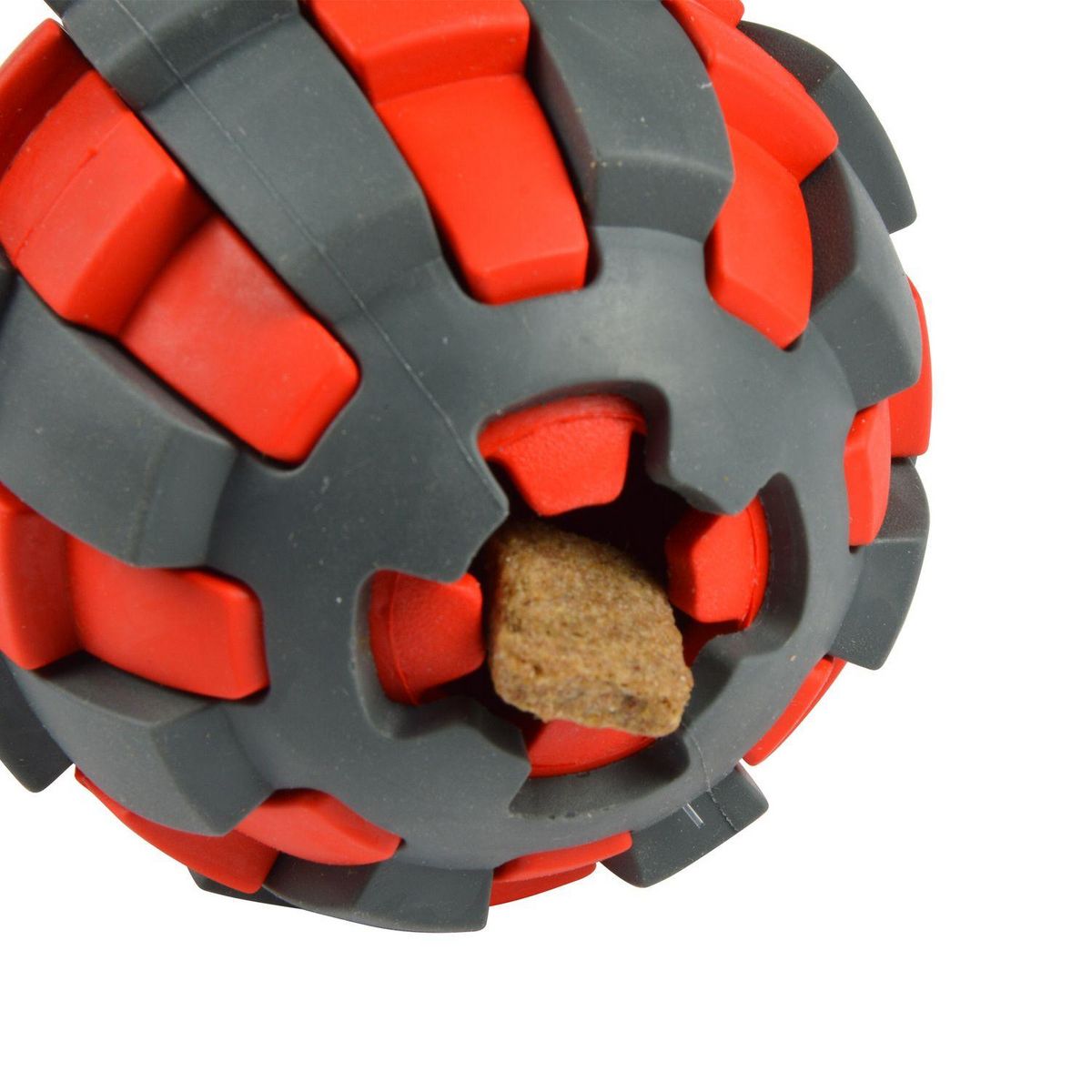 LOVE STORY Balle distributeur de croquettes - Noir et rouge