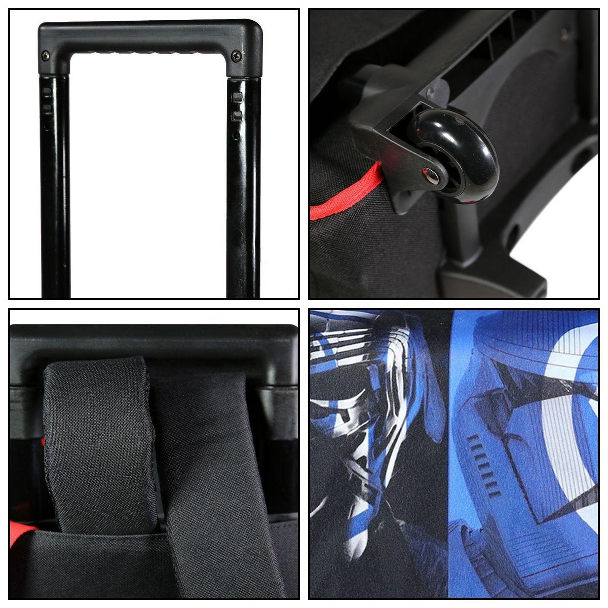 Bagtrotter BAGTROTTER Cartable à roulettes 38 cm Disney Star Wars Multicolore