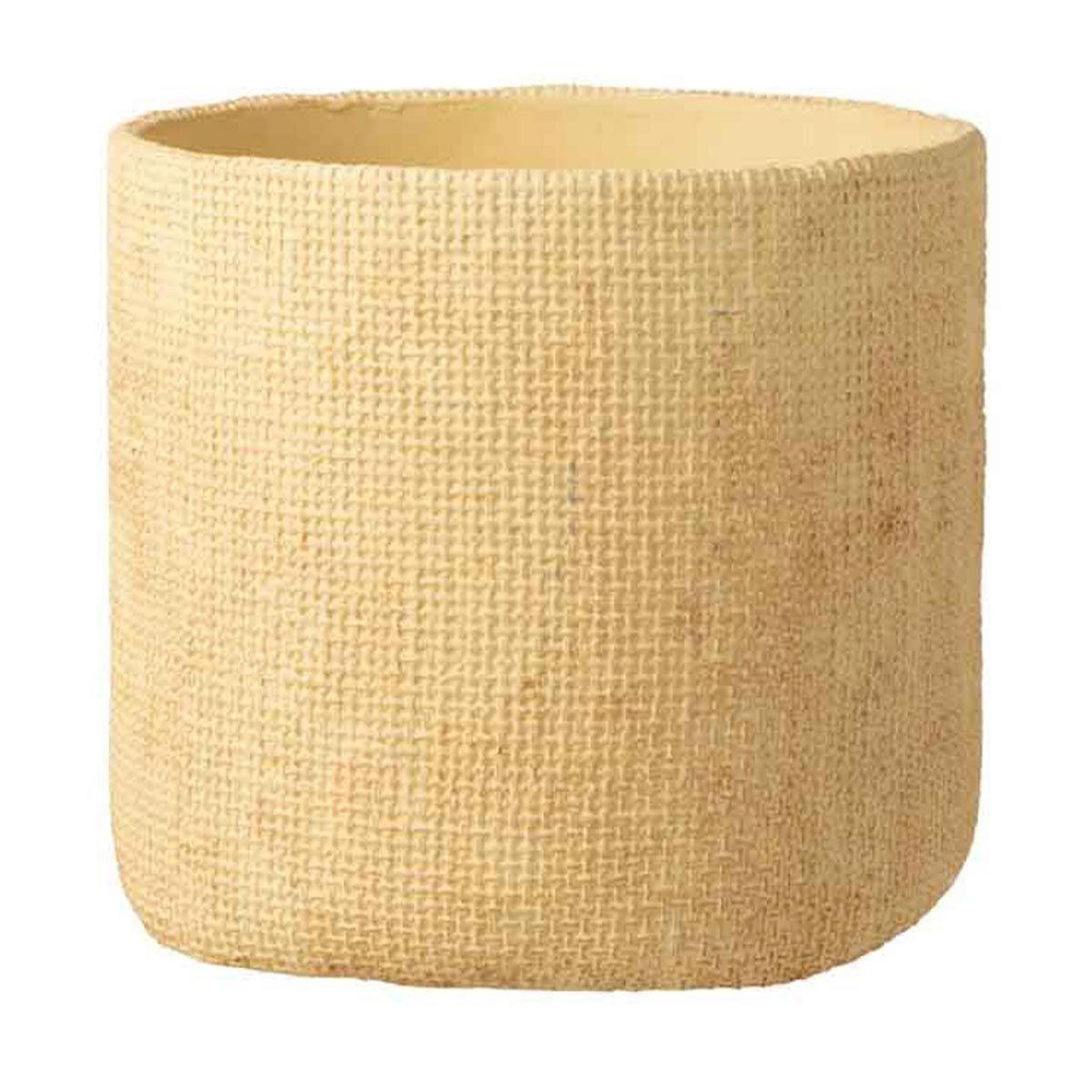 J-LINE Cache-Pot Déco en Ciment  Sunny  26cm Beige