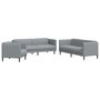 Voir la diapositive 2 : VIDAXL Ensemble de canapes 3 pcs gris clair tissu