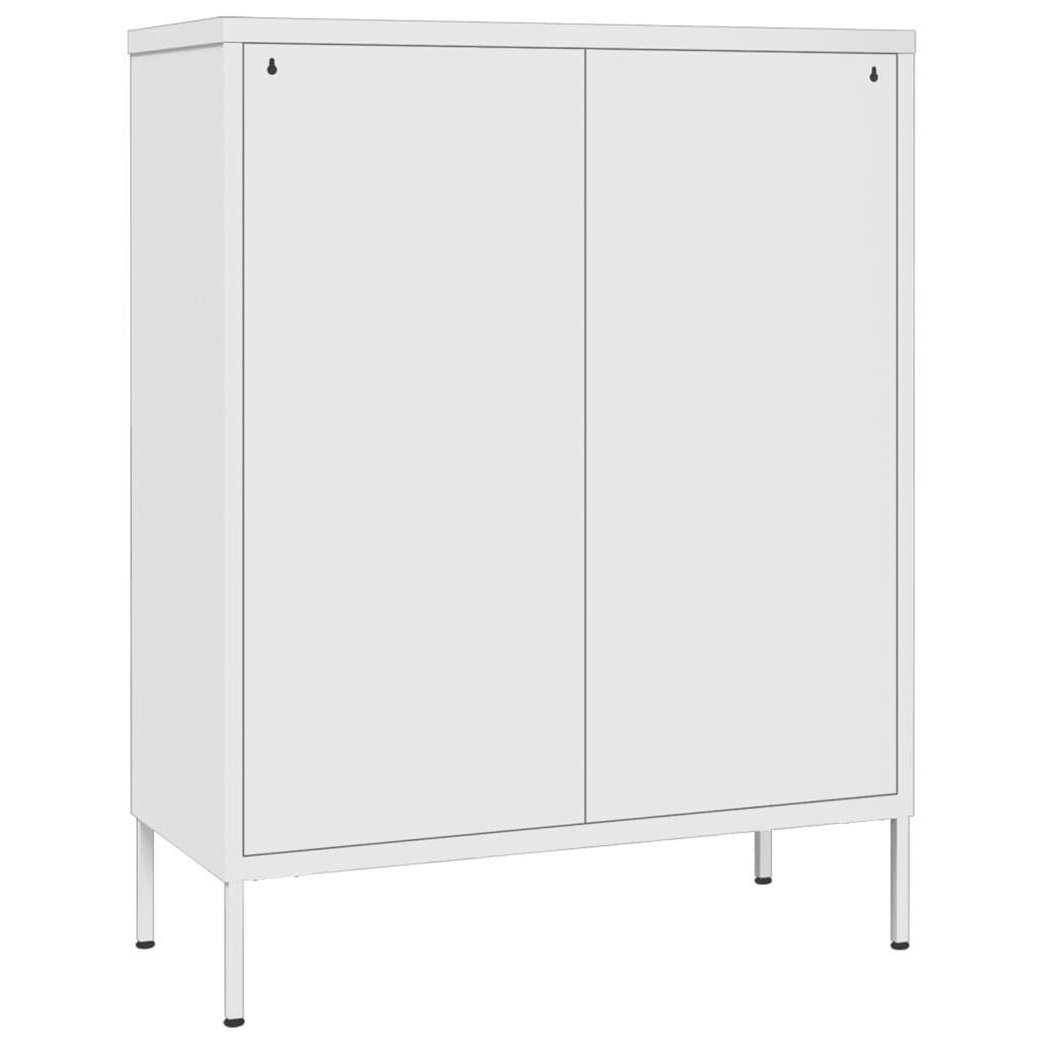 Voir la diapositive 5 : VIDAXL Armoire a tiroirs Blanc 80x35x101,5 cm Acier