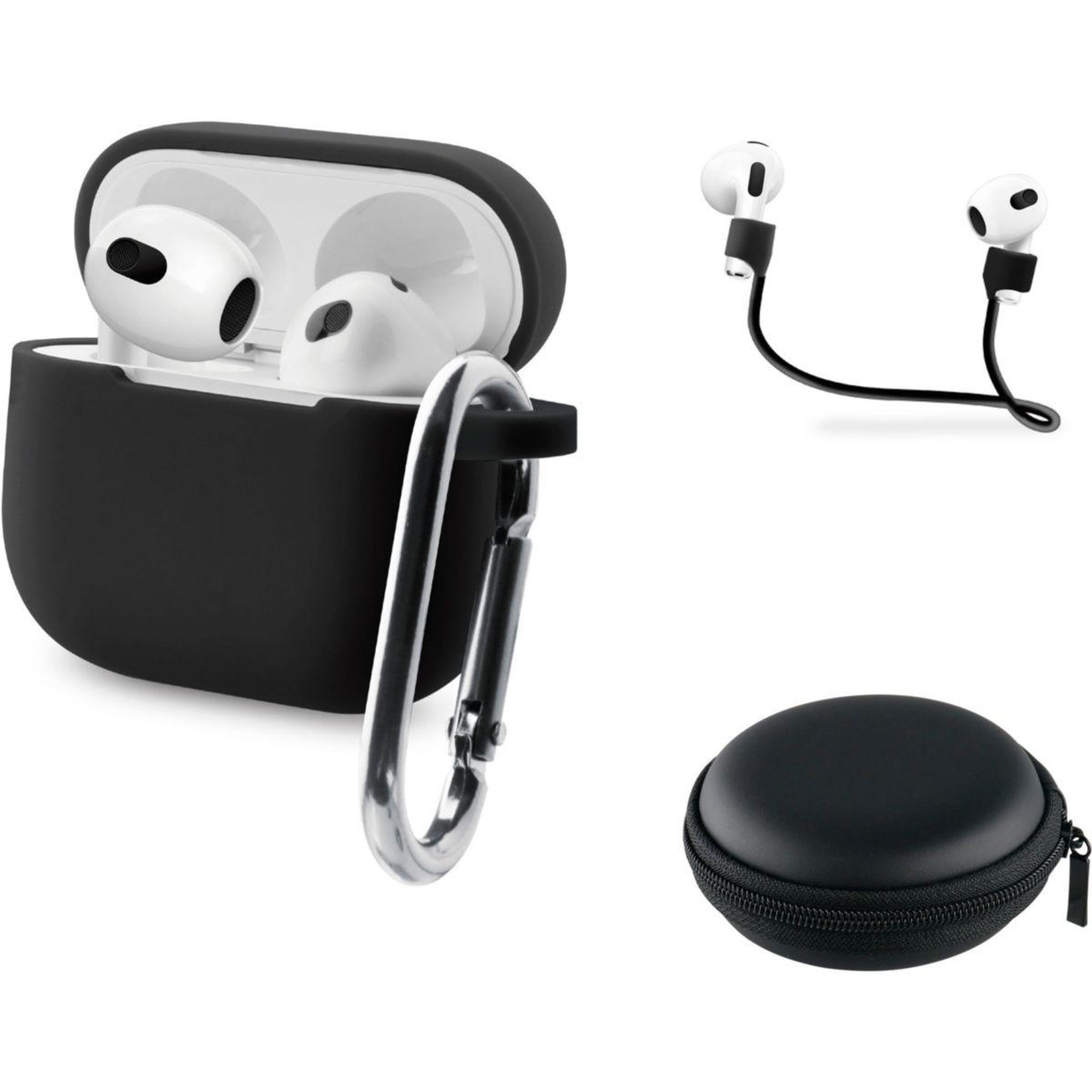 ESSENTIEL B Pack étui airpods 4 noir