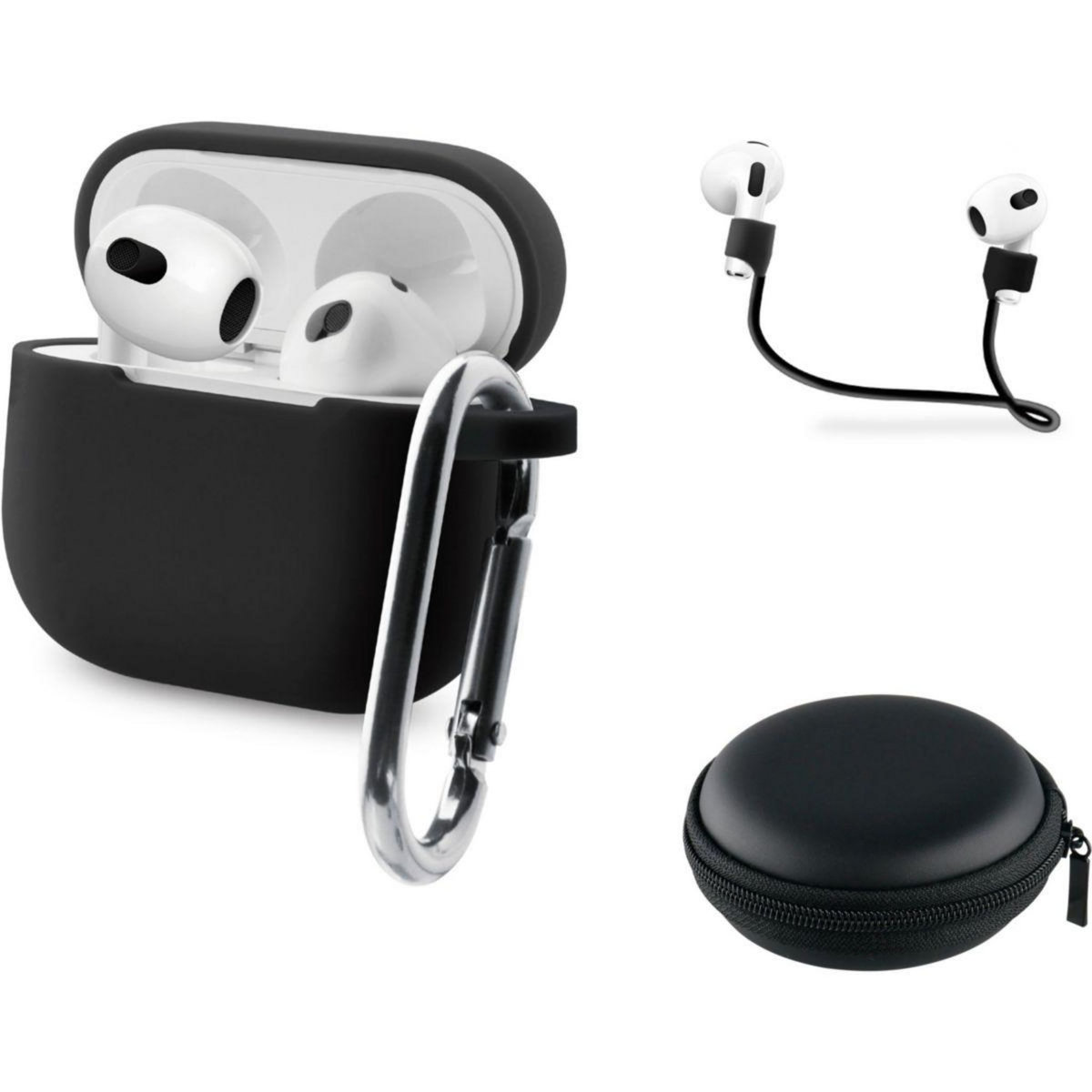 ESSENTIEL B Pack étui Airpods 4 Noir