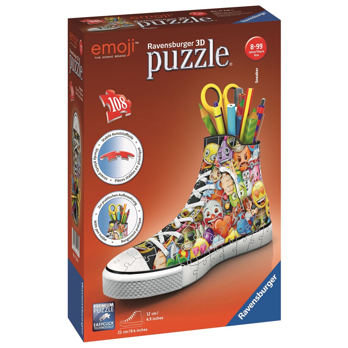 RAVENSBURGER Puzzle 3D Sneaker Emoji 108 pièces
