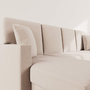 Voir la diapositive 4 : BEST MOBILIER Meiya - canapé panoramique en u 7 places convertible avec coffre en velours côtelé