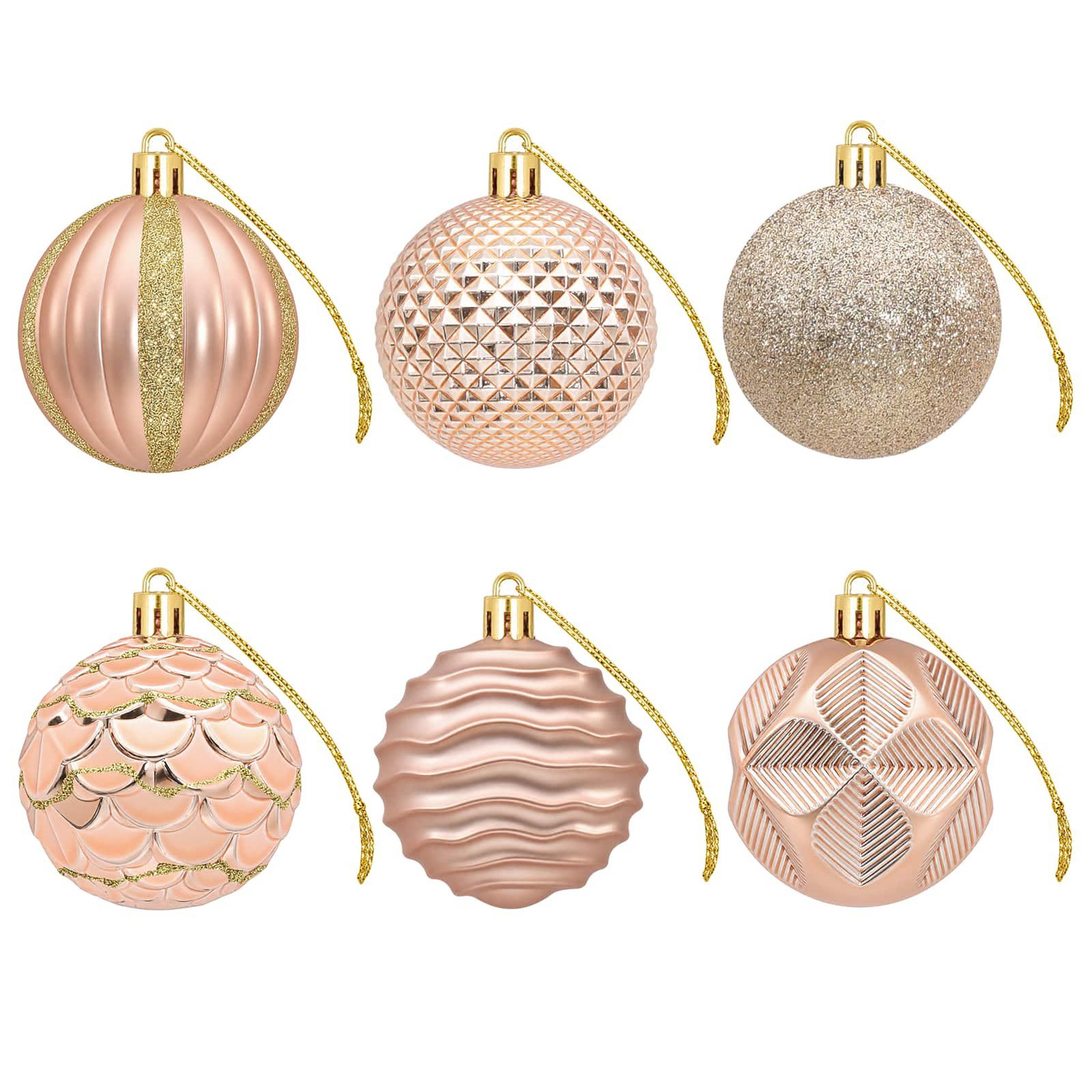 Voir la diapositive 5 : VIDAXL Ensemble de boules de Noël 36 pc Or rose Diam. 6 cm Polystyrene