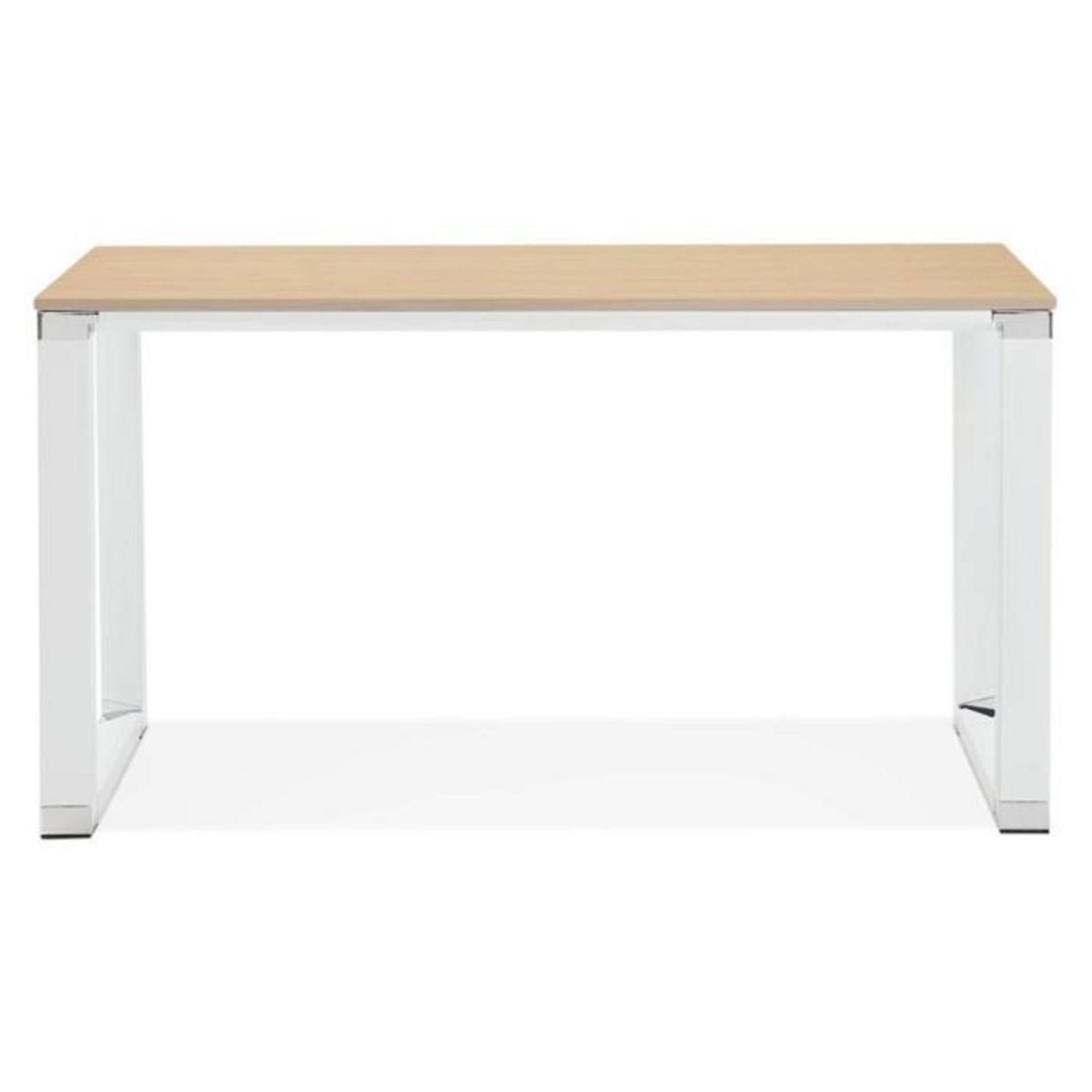 Paris Prix Bureau Design Bois & Métal  Lumio  140cm Naturel & Blanc