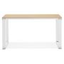Voir la diapositive 2 : Paris Prix Bureau Design Bois & Métal  Lumio  140cm Naturel & Blanc