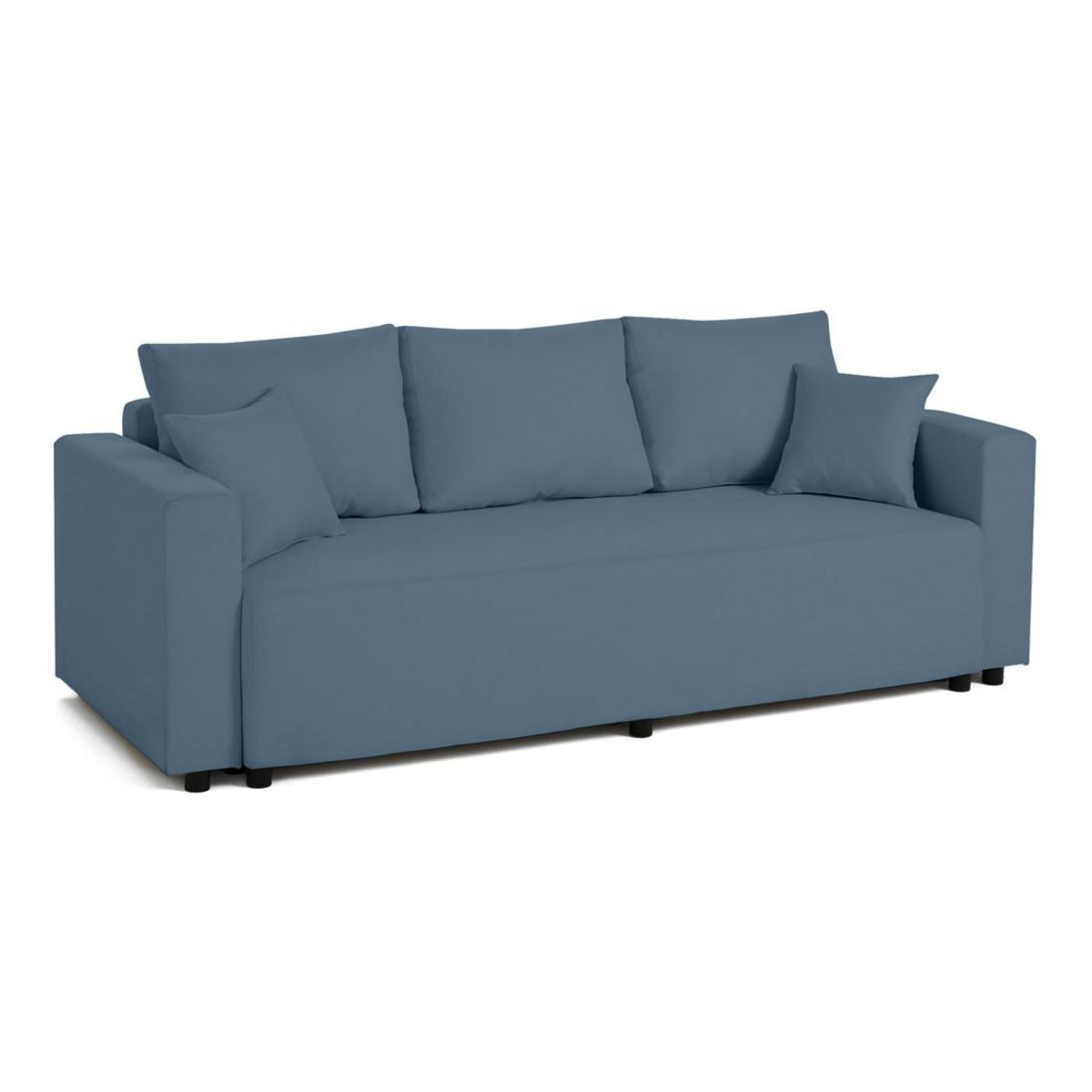 BEST MOBILIER Regala - canapé 3 places - convertible avec coffre - en tissu