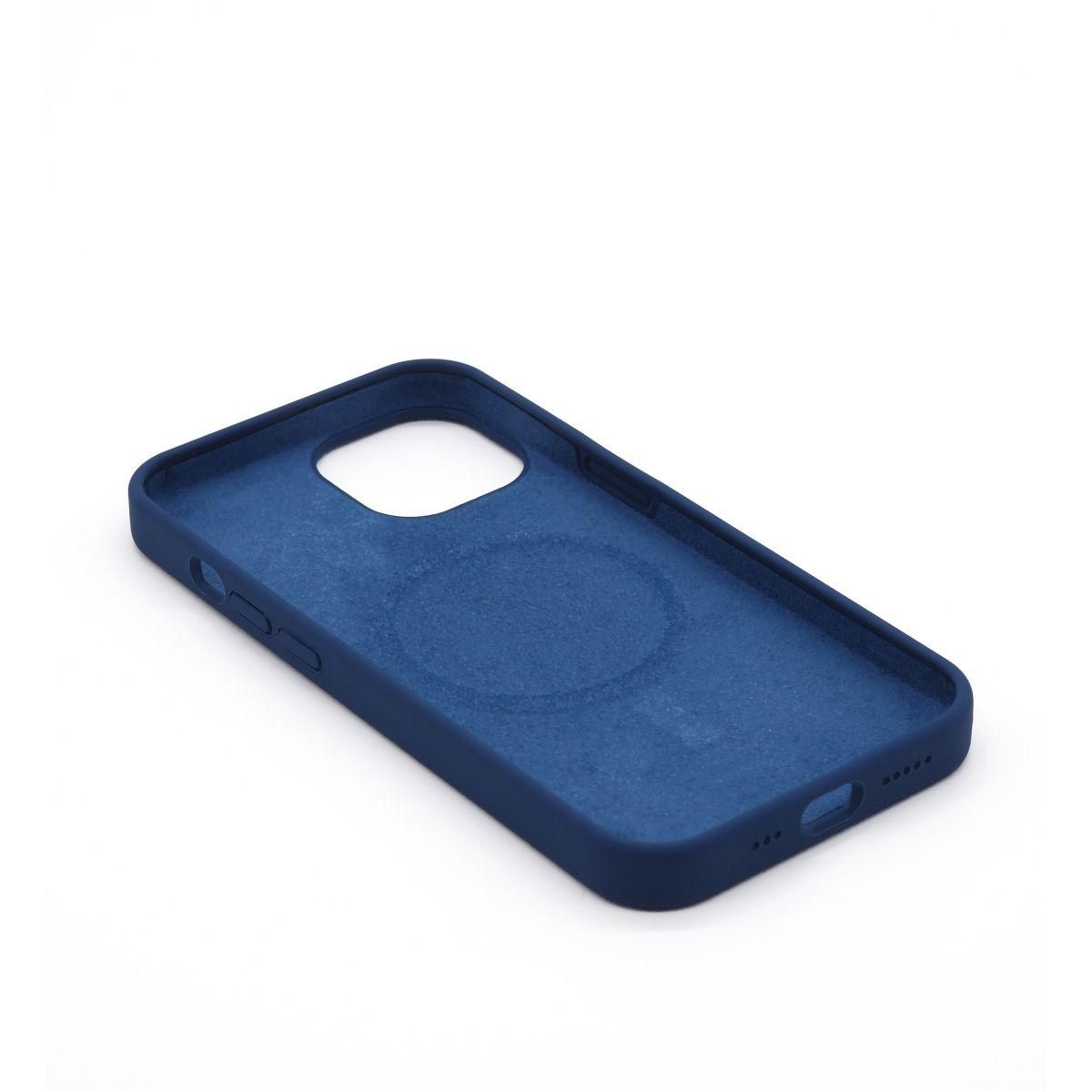 CASYX Coque iPhone 15 Pro Max Magsafe Bleu Cobalt