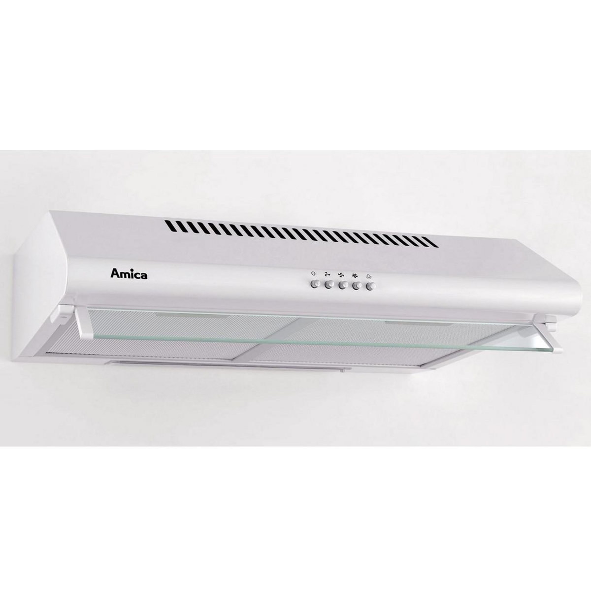 Amica Hotte visière 60cm 66db 195m3/h inox - ah1416