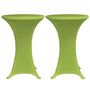 Voir la diapositive 3 : VIDAXL Housses de table extensible 4 pcs 70 cm Vert
