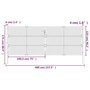 Voir la diapositive 6 : VIDAXL Portail de jardin anthracite 400x125 cm acier