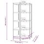 Voir la diapositive 6 : VIDAXL Etagere d'angle a 5 niveaux Bleu Acier et bois d'ingenierie
