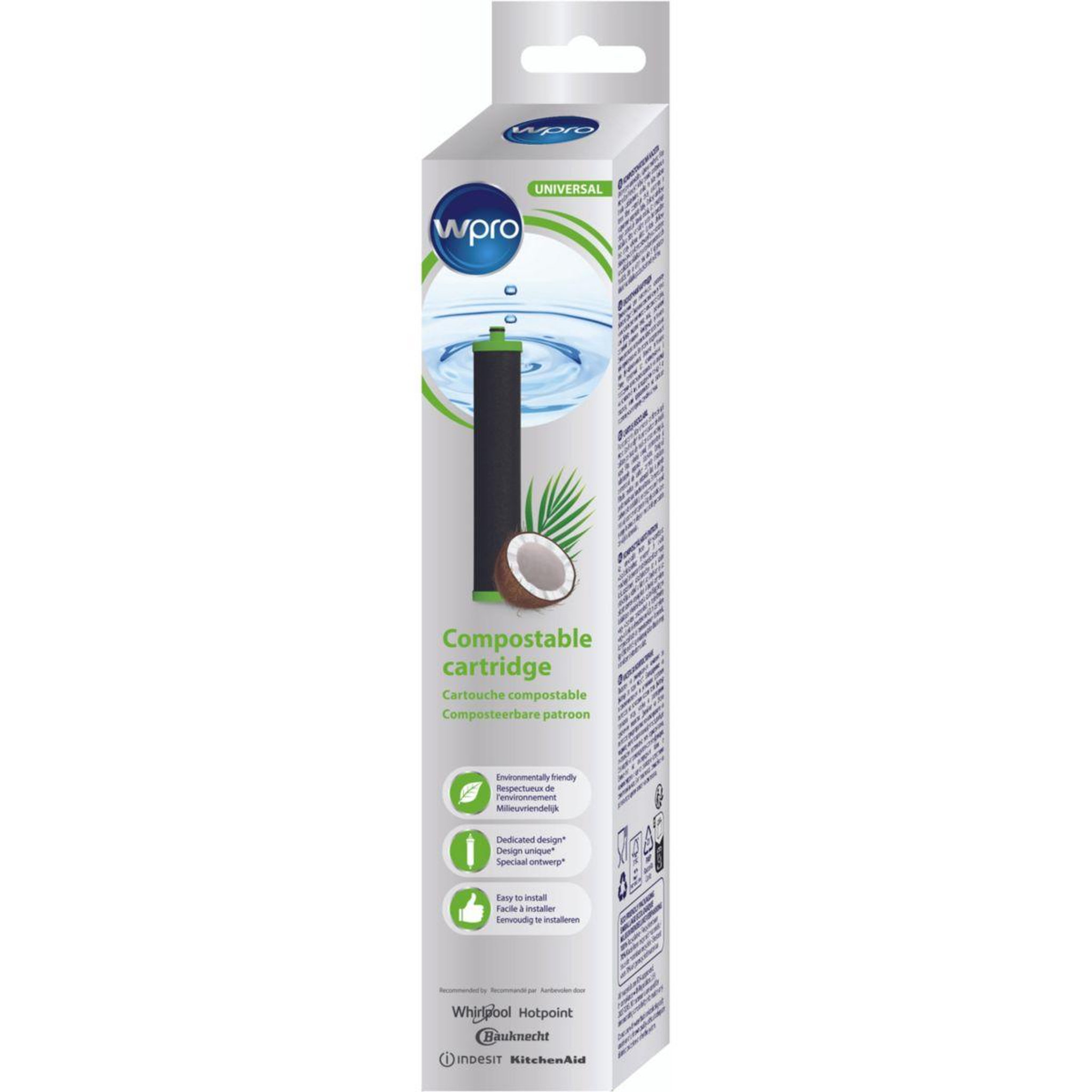 Voir la diapositive 2 : WPRO Filtre à eau pour filtre - efc002