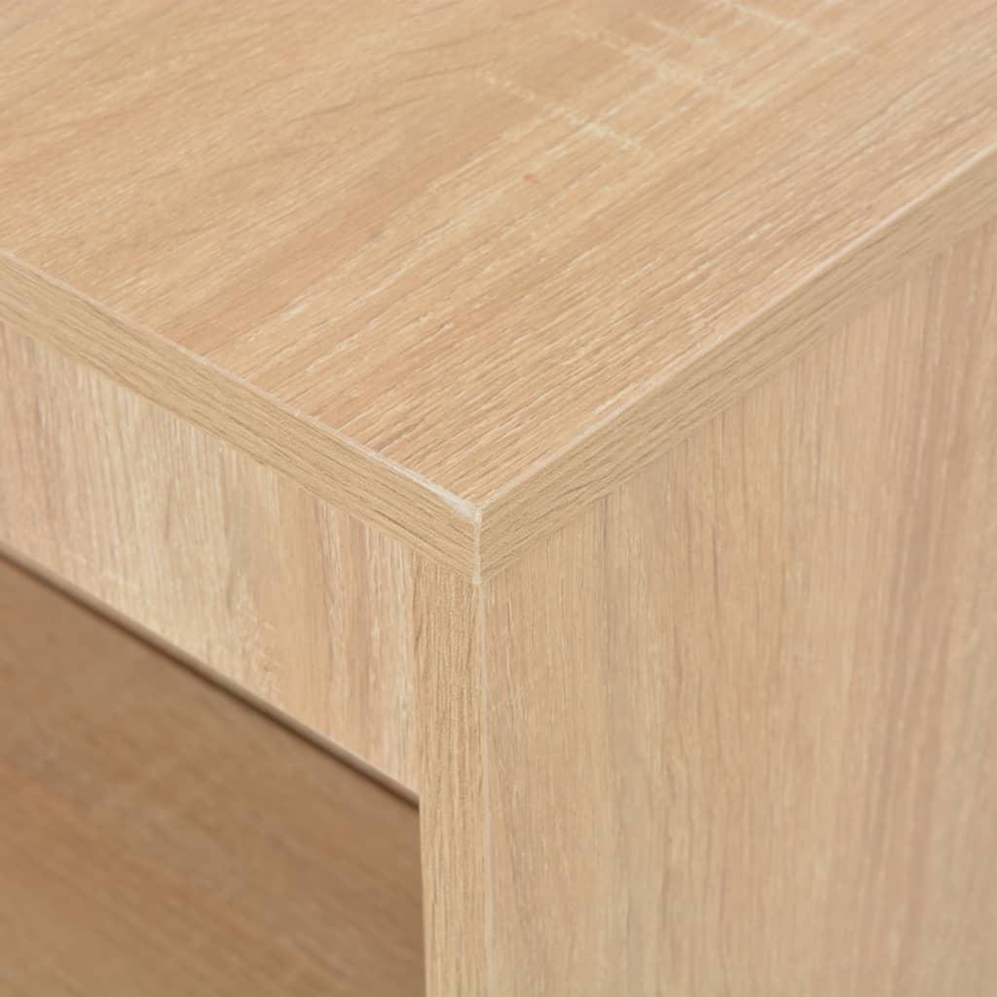 Voir la diapositive 5 : VIDAXL Table de bar avec etagere Chene 110x50x103 cm