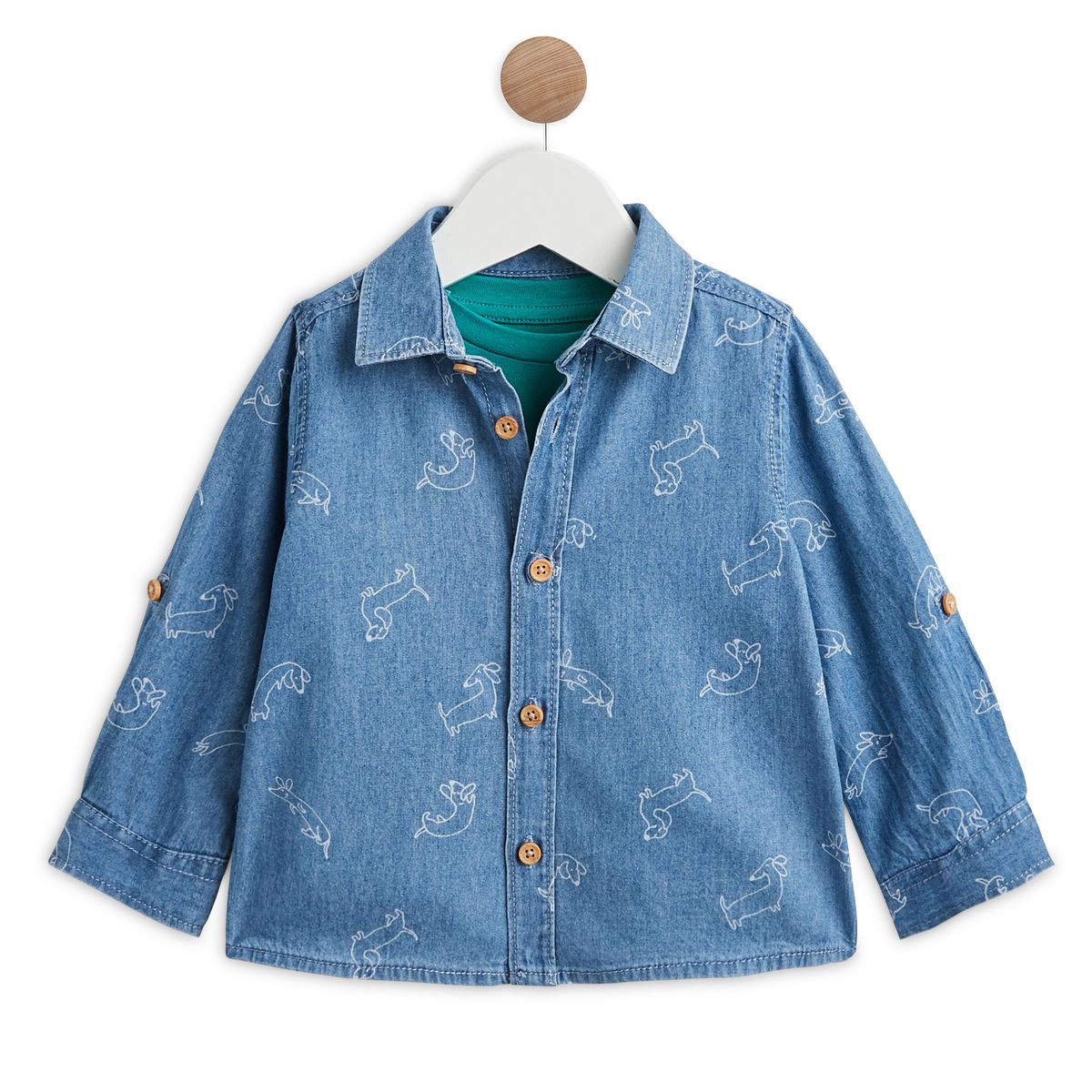 INEXTENSO Ensemble chemise + t-shirt bébé garçon