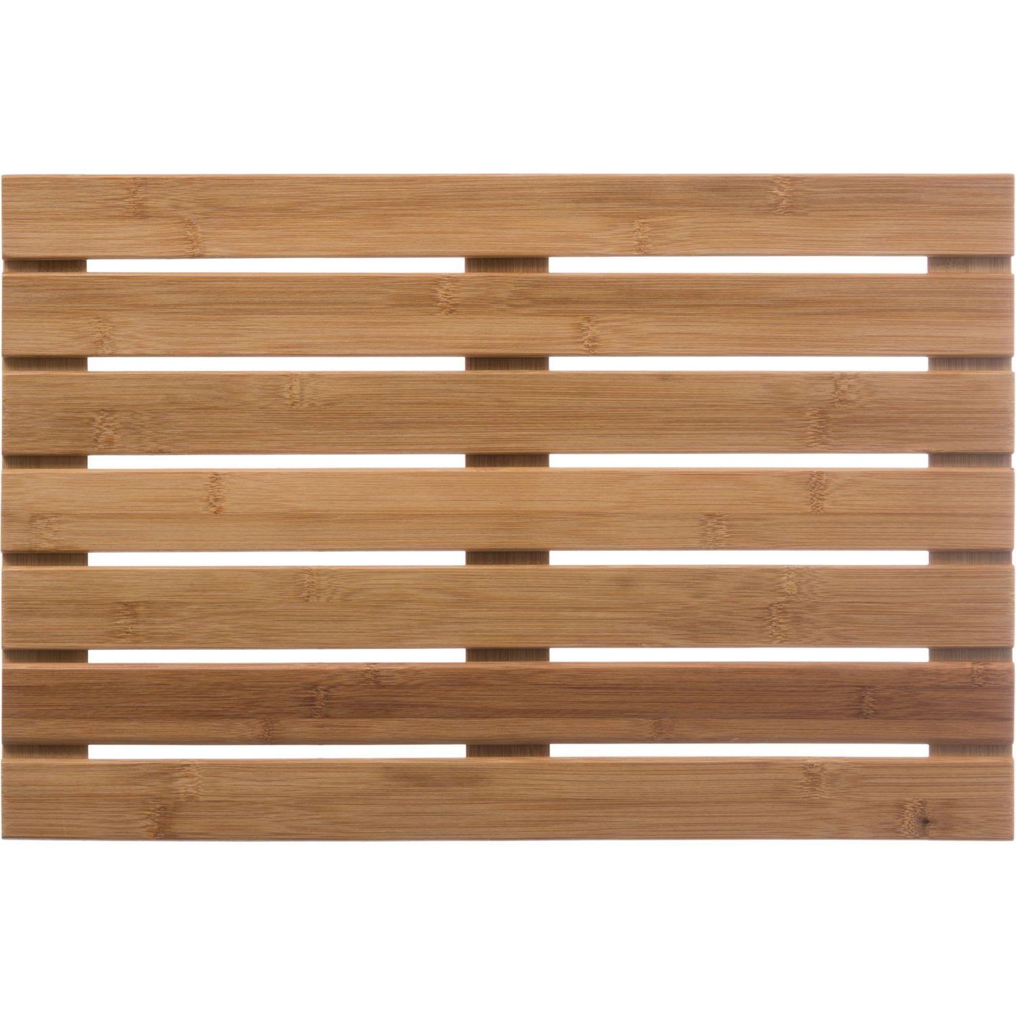 Voir la diapositive 2 : FIVE Caillebotis design Bamboo - L. 53 x l. 36 cm - Marron