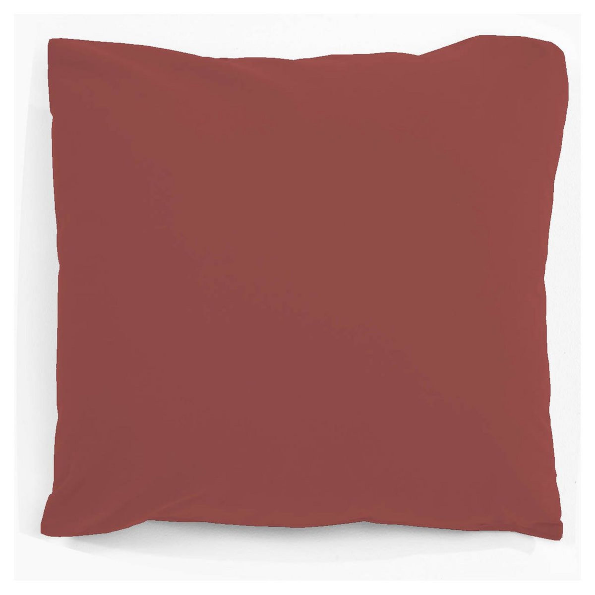 Taie d'oreiller unie en polycoton 47 fils 