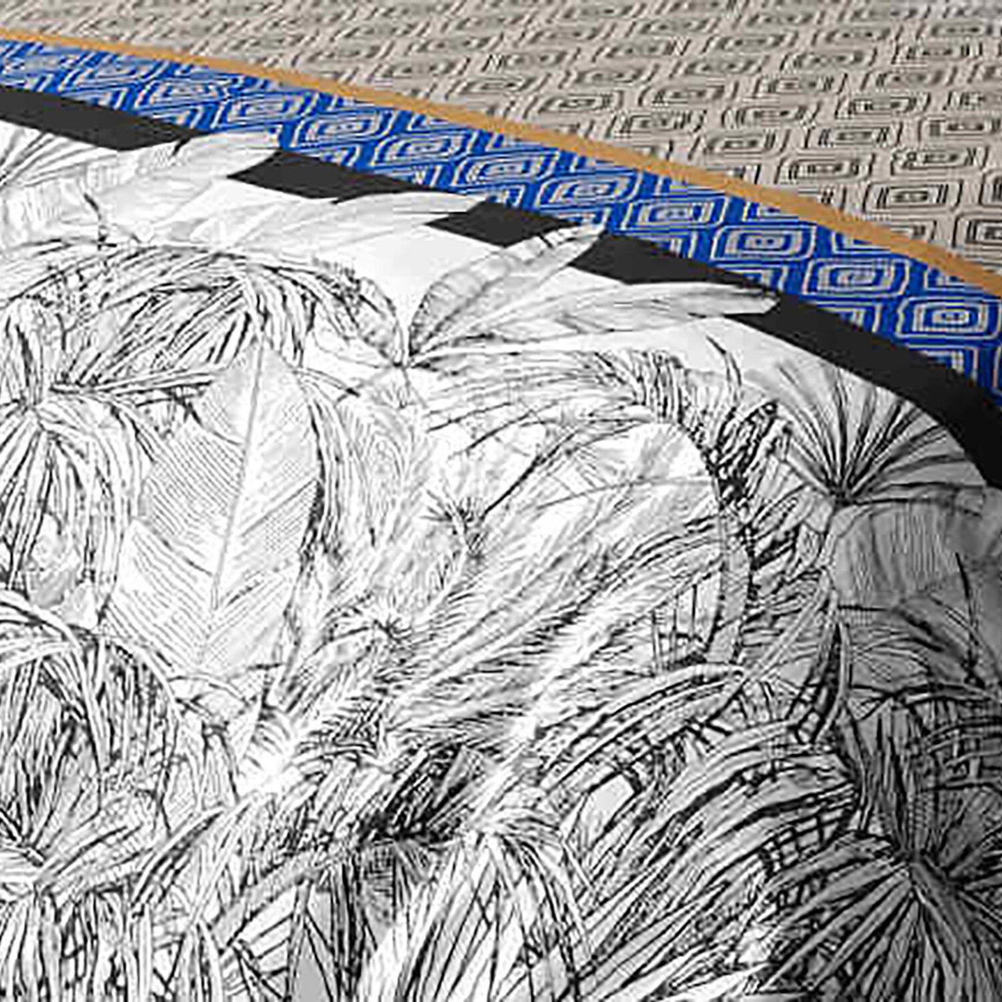 Voir la diapositive 2 : ATELIER DU COTON Parure housse de couette 100% coton 57fils- toki