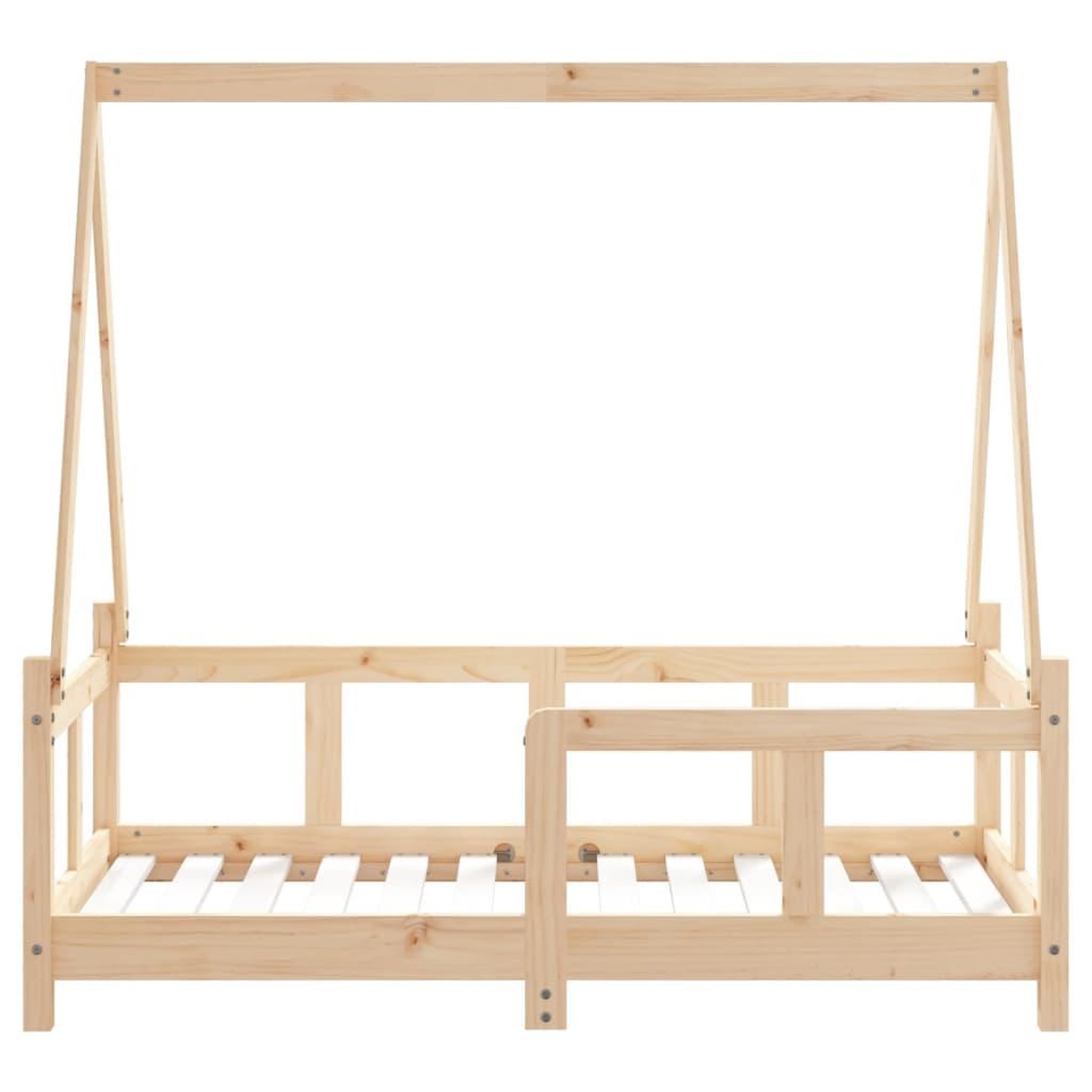 Voir la diapositive 5 : VIDAXL Cadre de lit pour enfant 70x140 cm bois de pin massif