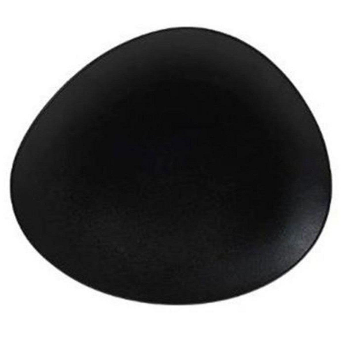 SECRET DE GOURMET Lot de 6 Assiettes à Dessert  Galet  23cm Noir