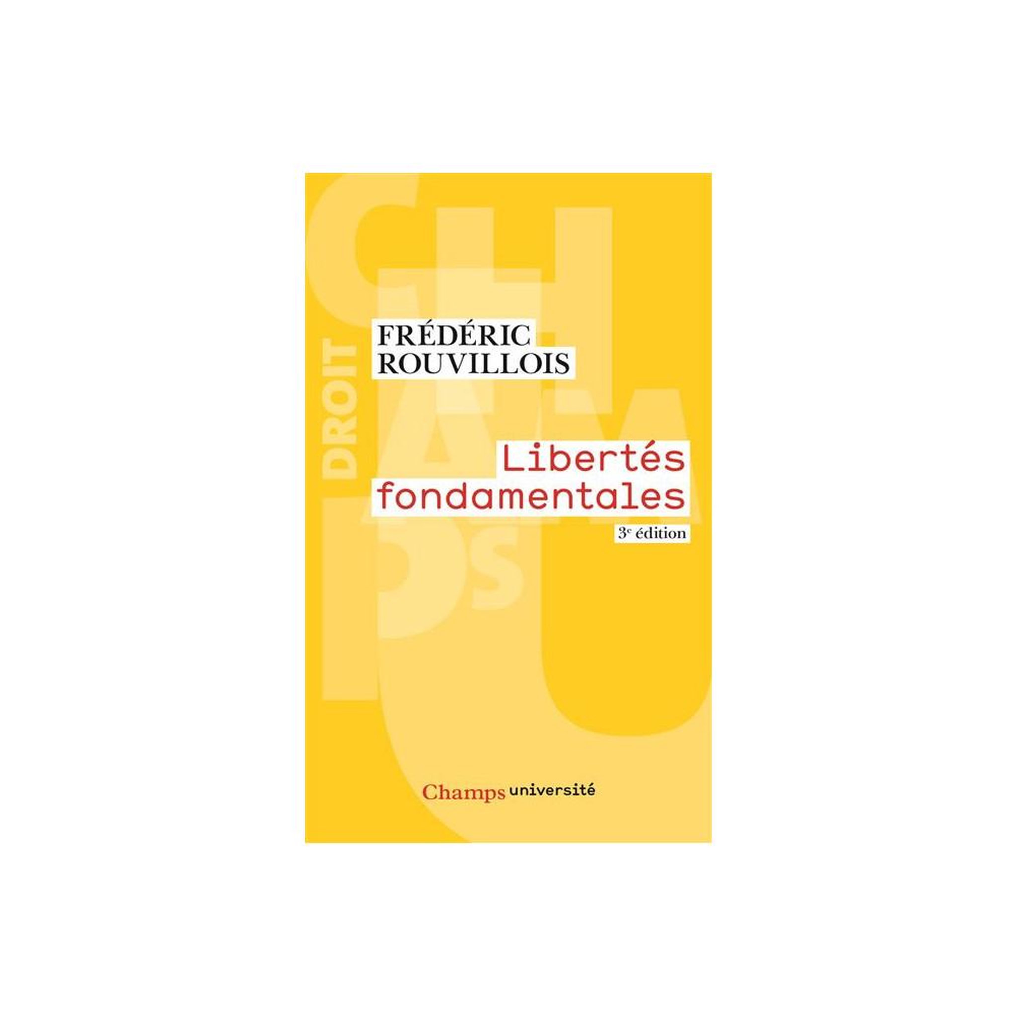 FLAMMARION Pocket book libertés fondamentales 3e édition, frédéric rouvillois, collection champs université