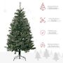 Voir la diapositive 4 : HOMCOM Sapin de Noël artificiel Ø 84 x 150H cm 665 branches épines imitation Nordmann grand réalisme vert