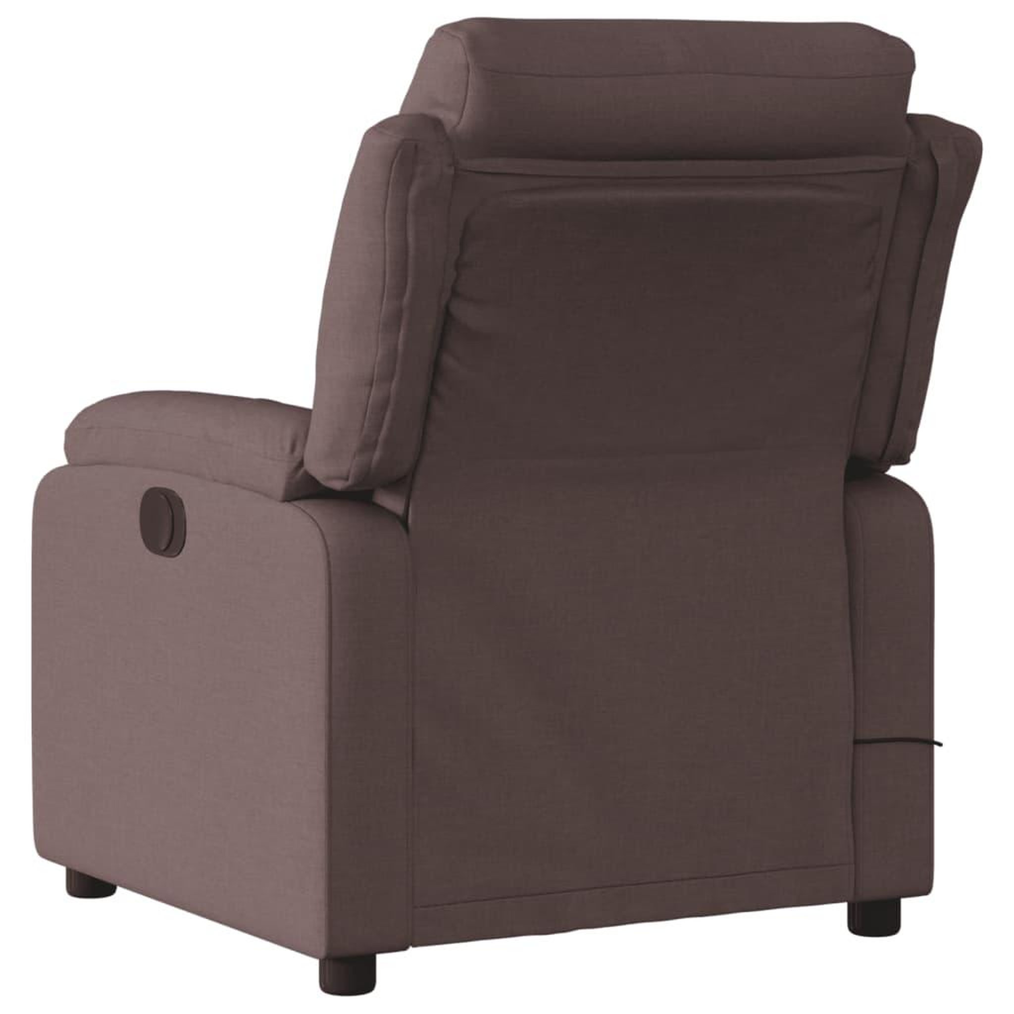 Voir la diapositive 5 : VIDAXL Fauteuil de massage inclinable electrique Marron fonce Tissu
