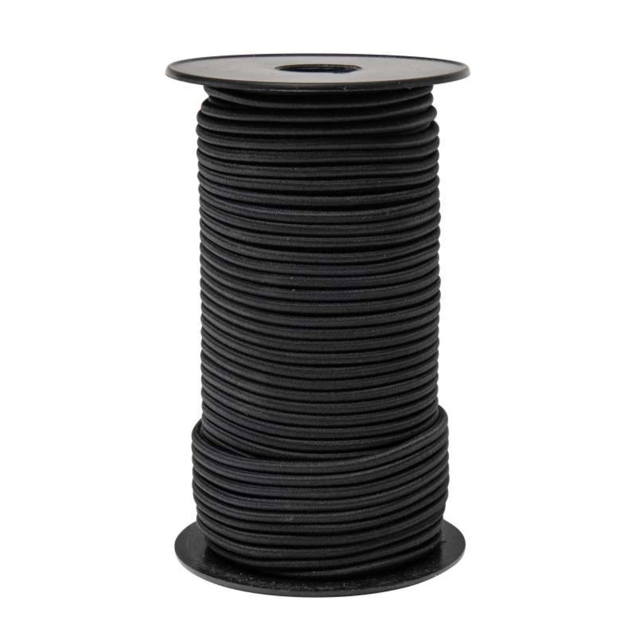 Voir la diapositive 3 :  Tendeur élastique noir WERKAPRO  4mm x 50 mètres sur bobine