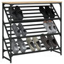 Voir la diapositive 3 : VIDAXL Etagere a chaussures chene sonoma 90x30x85 cm bois d'ingenierie