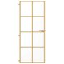 Voir la diapositive 3 : VIDAXL Porte interieure mince dore 83x201,5 cm verre trempe aluminium