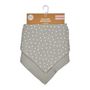Voir la diapositive 4 : Paris Prix Lot de 2 Bavoirs Bébé  Bandana  41cm Gris