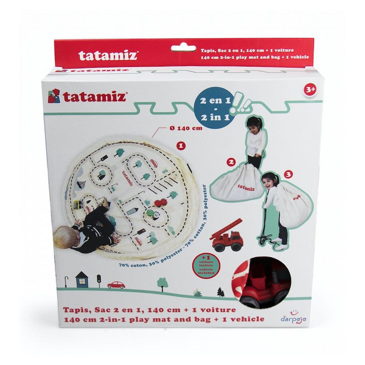 TATAMIZ Sac et Tapis de jeu 2 en 1