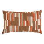 ATMOSPHERA Coussin Déco en Jacquard Chenillé  Calix  30x50cm Ambre