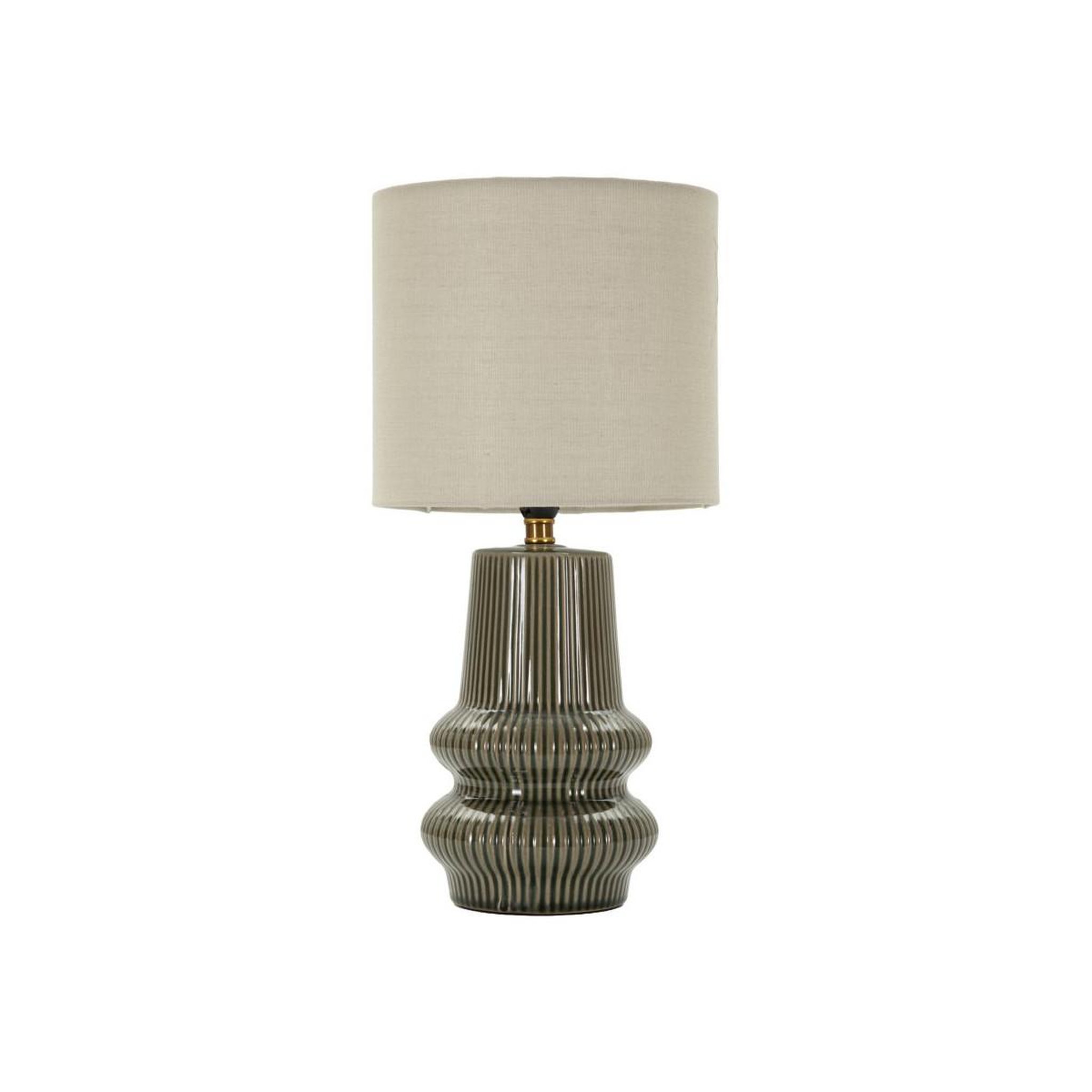 Paris Prix Lampe à Poser en Céramique  Harmony  41cm Vert