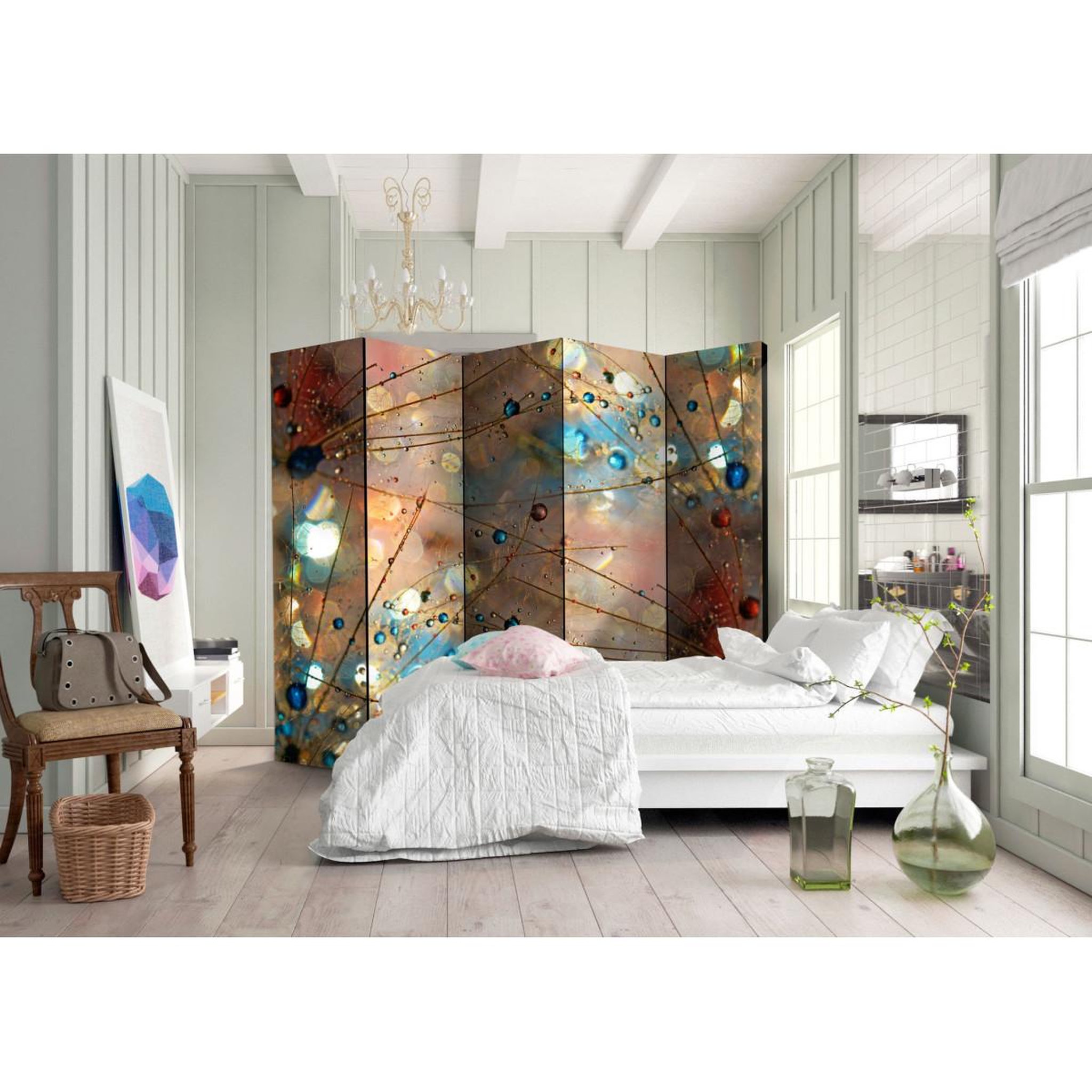 Voir la diapositive 2 : Paris Prix Paravent 5 volets  magical world  172x225cm