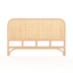 Rendez vous déco Tête de lit 140 cm en rotin naturel-Grace
