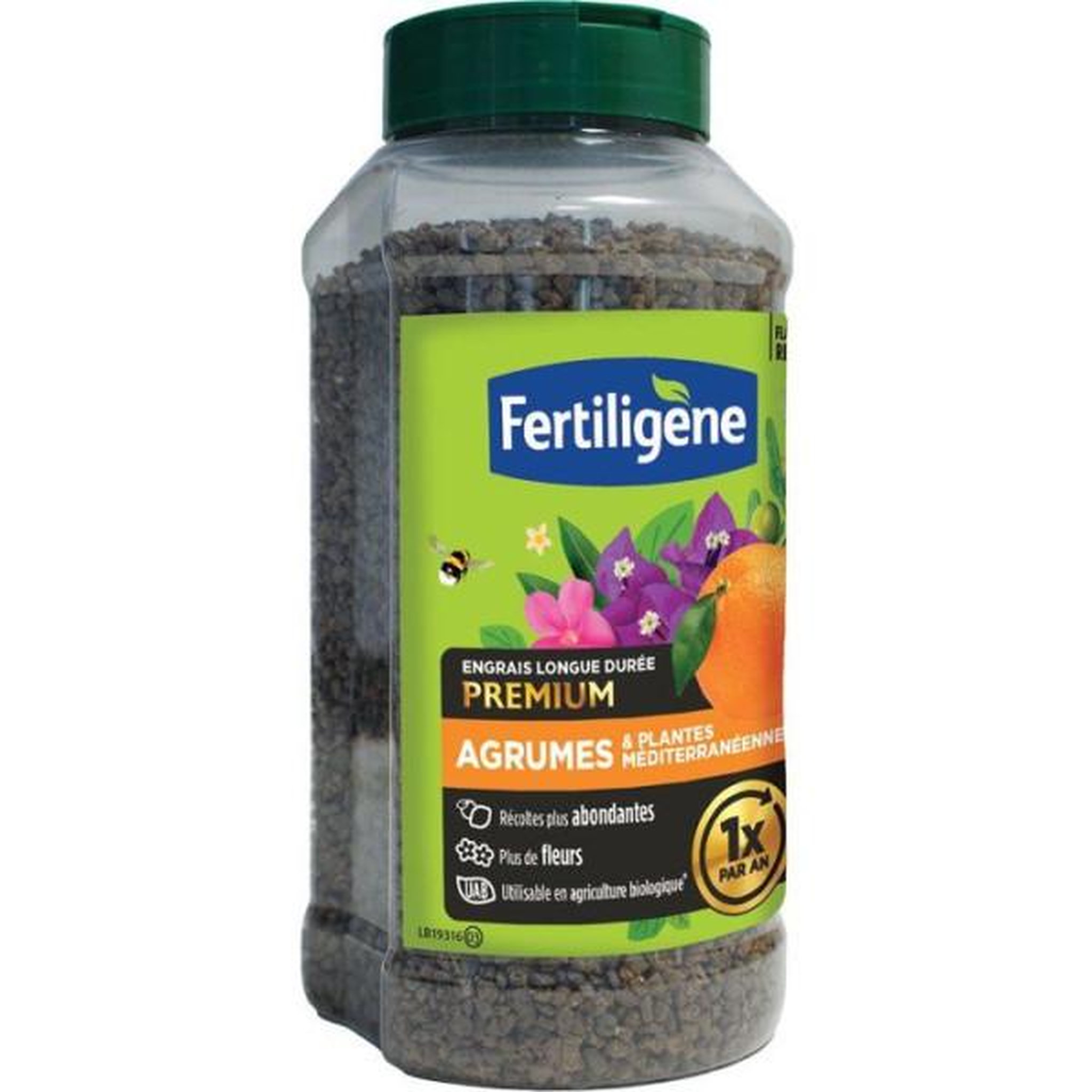 Voir la diapositive 2 : Fertiligene Engrais longue durée premium agrumes plantes méditerranéennes 600 g - FERTILIGENE - FEGLDMED