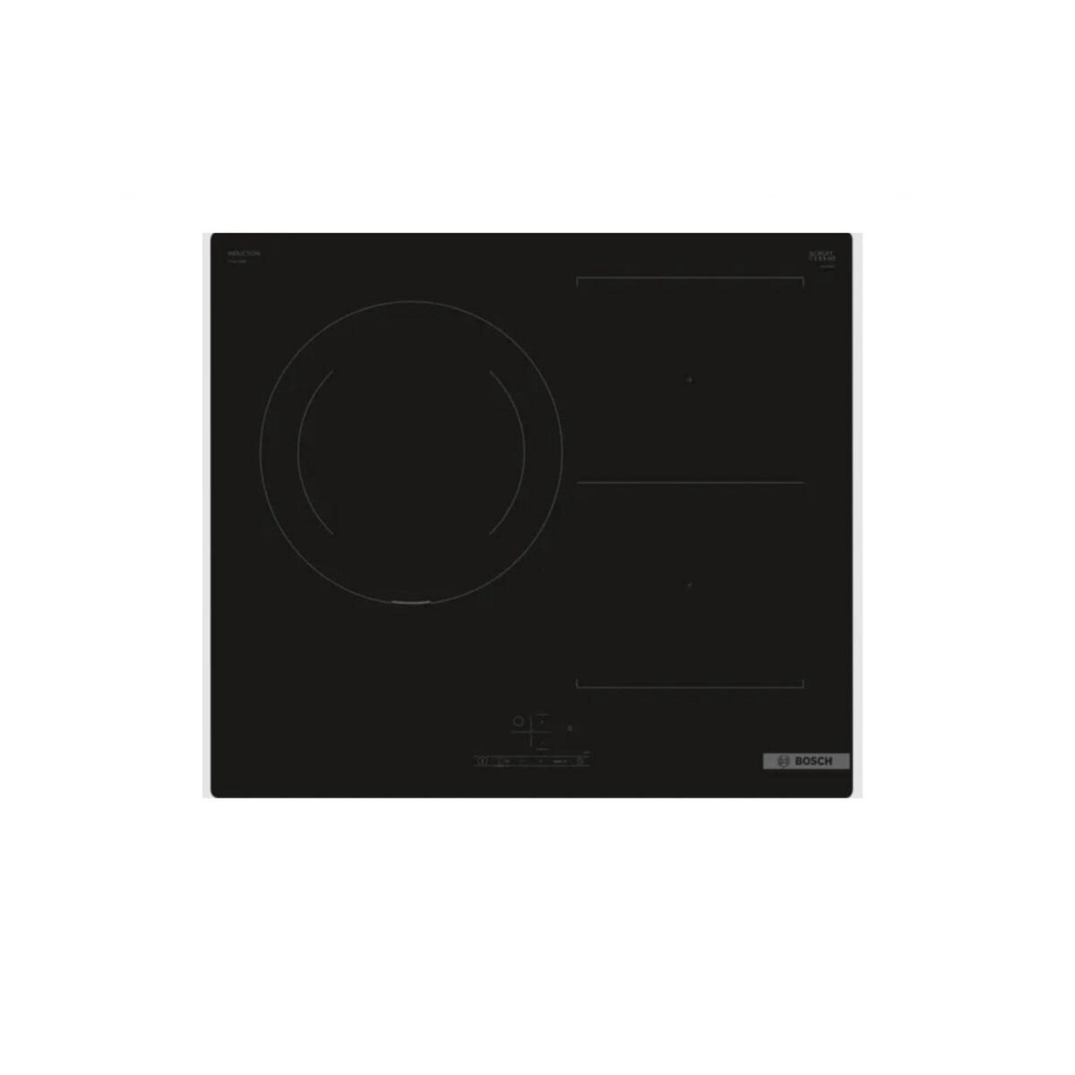 BOSCH Table de cuisson vitrocéramique 60cm 3 foyers 7400w noir - PVJ611BB6E