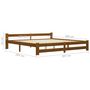 Voir la diapositive 6 : VIDAXL Cadre de lit sans matelas marron miel bois pin massif 200x200cm