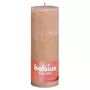 BOLSIUS Bolsius Bougies pilier rustiques Shine 4 pcs 190x68 mm Rose brumeux