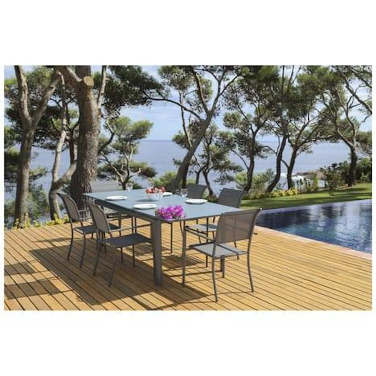 Fauteuil de jardin empilable MANGUE